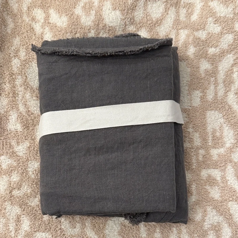 Pottery Barn King Belgian Flax Linen Shams - Set of 2